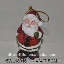 2016, Natal, penduradas, Ornamento, cerâmico, santa, claus